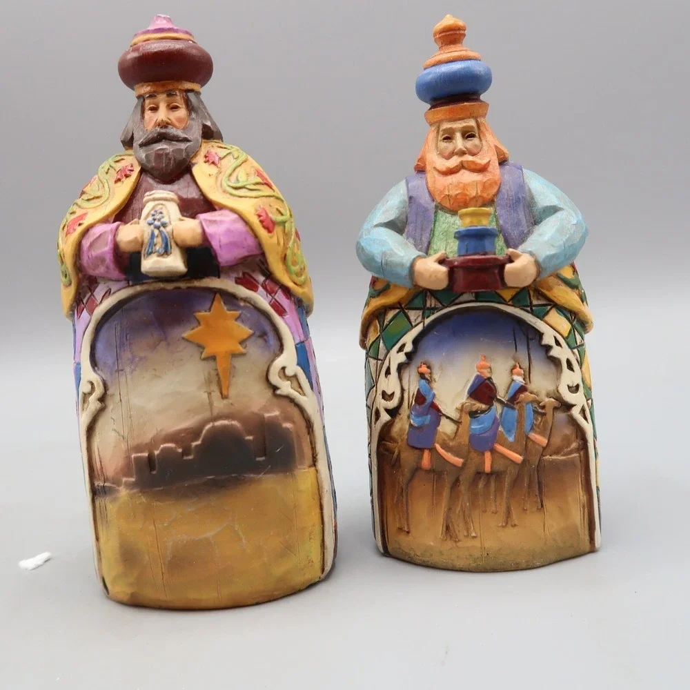 VTG Jim Shore Let Every Heart Prepare Him Room Three Wisemen Nativity Set 113256